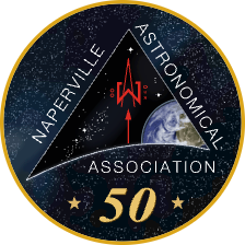 Naperville Astronomical Association 50th anniversary badge